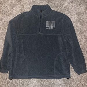 Delta Zeta fleece half zip